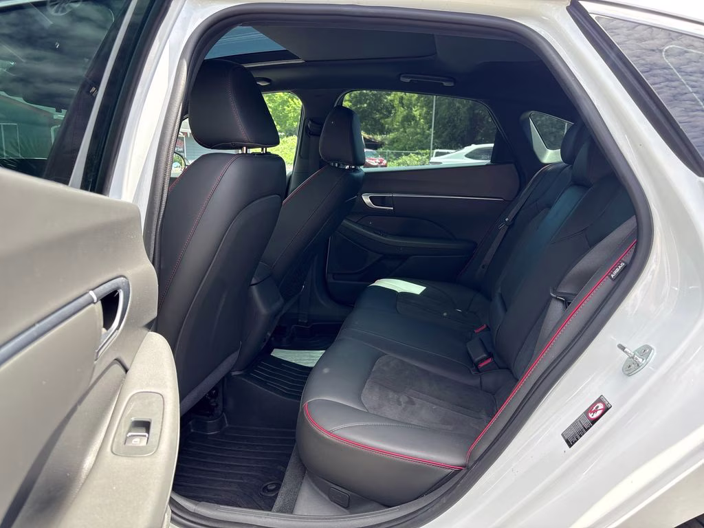 2021 White Hyundai Sonata SEL Plus FWD Sedan