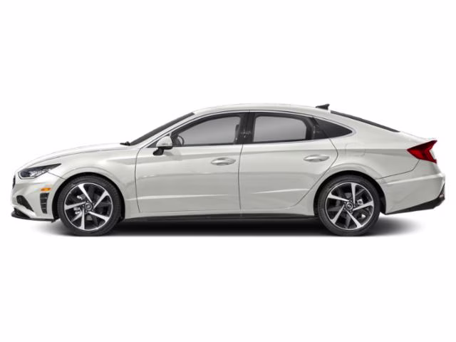 2021 White Hyundai Sonata SEL Plus FWD Sedan