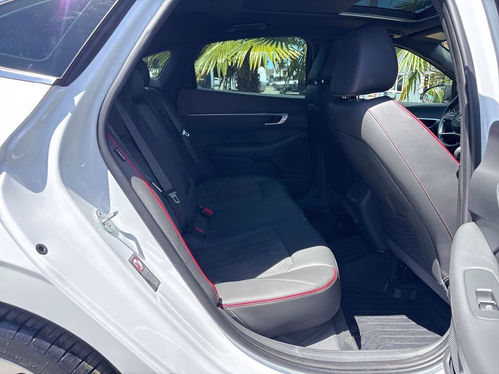 2021 White Hyundai Sonata SEL Plus FWD Sedan