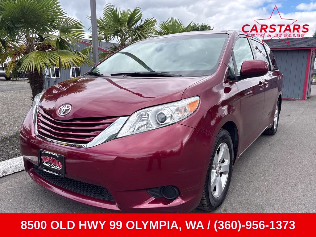 2016 Salsa Red Pearl Toyota Sienna LE FWD Crossover