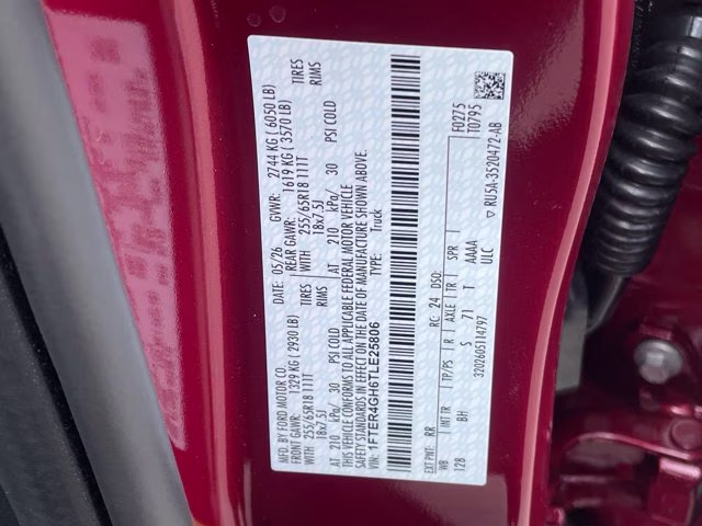 2026 Ruby Red Metallic Tinted Clearcoat Ford Ranger XLT RWD Truck