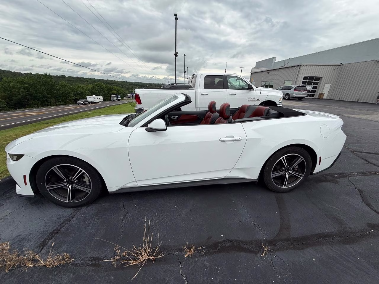 2024 WHITE Ford Mustang EcoBoost Premium RWD Convertible