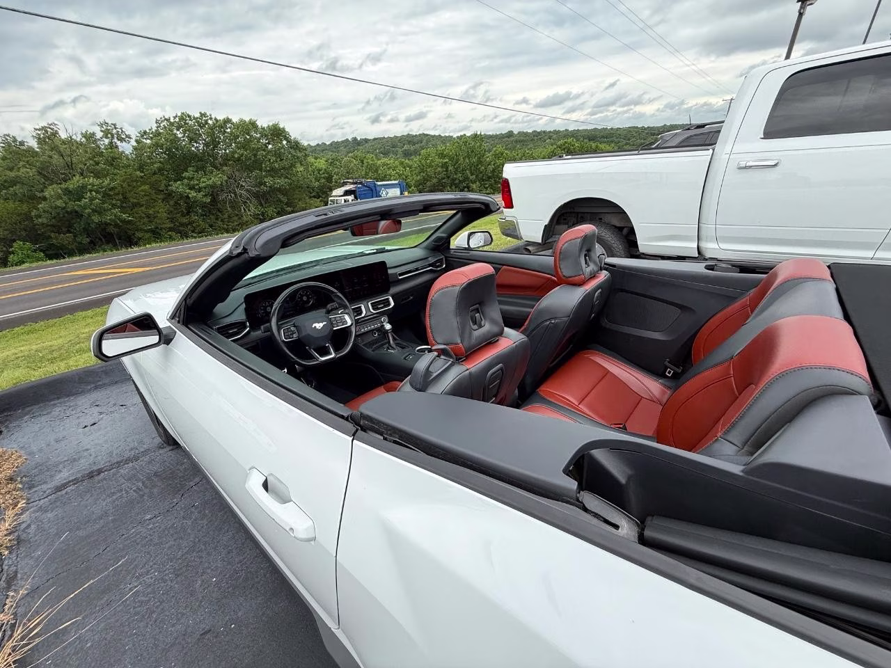 2024 WHITE Ford Mustang EcoBoost Premium RWD Convertible