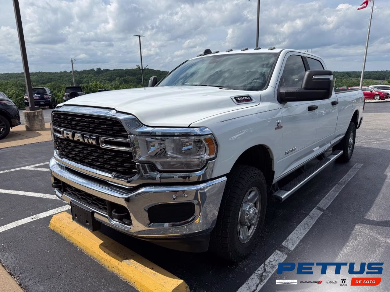 2024 white Ram 3500 Big Horn 4X4 Truck