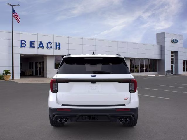 2026 Star White Metallic Tri-Coat Ford Explorer ST 4X4 SUV