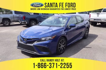 2024 Blue Toyota Camry Base FWD Sedan