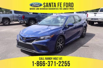 2024 Blue Toyota Camry Base FWD Sedan