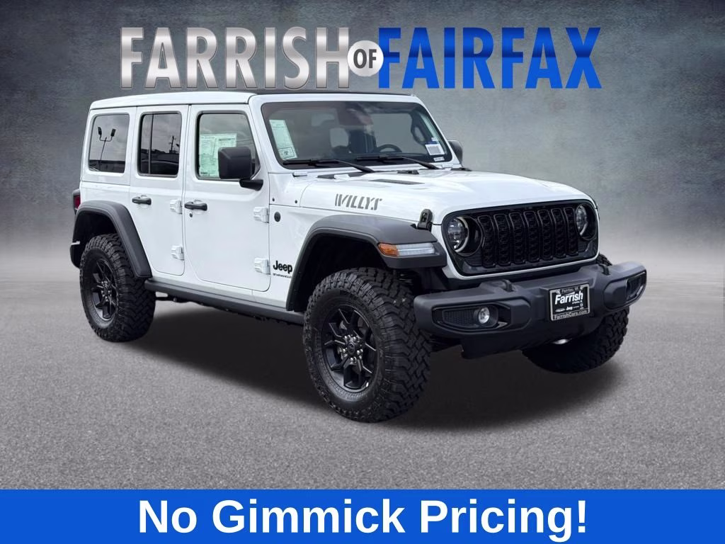 2026 Bright White Clearcoat Jeep Wrangler Willys 4X4 SUV