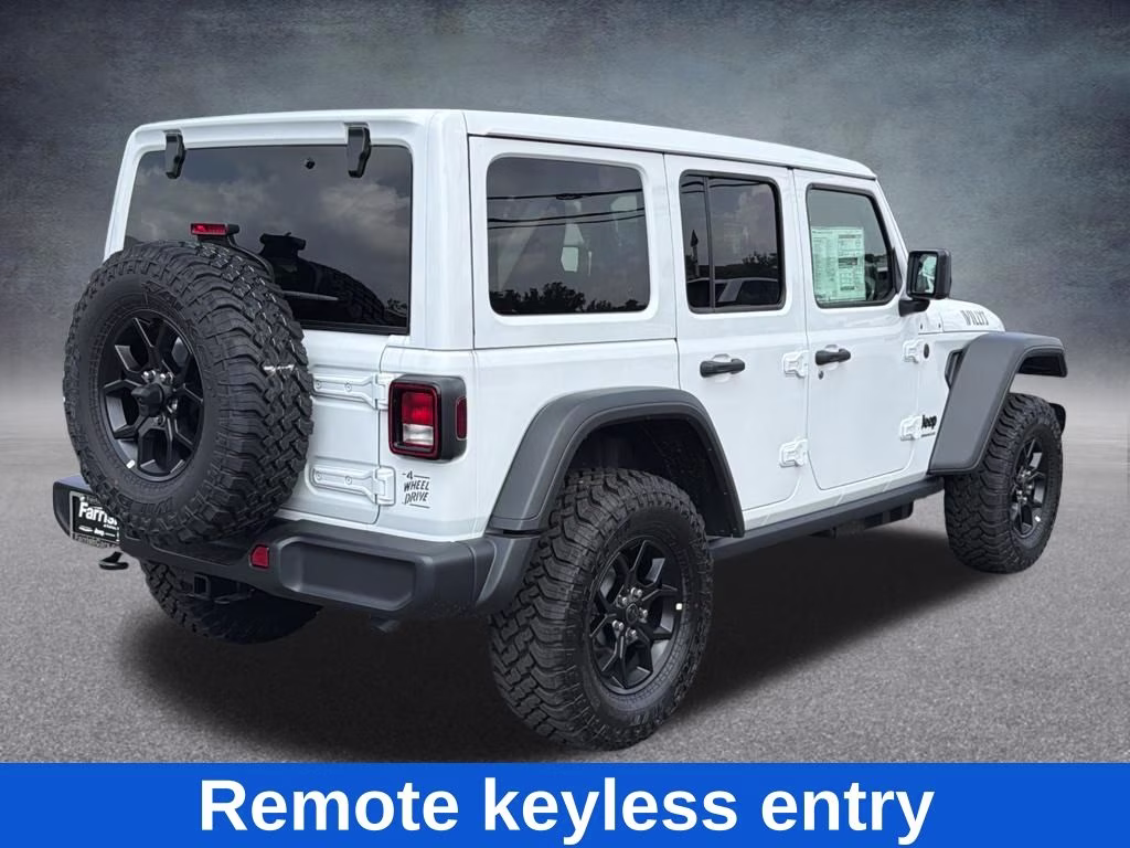 2026 Bright White Clearcoat Jeep Wrangler Willys 4X4 SUV