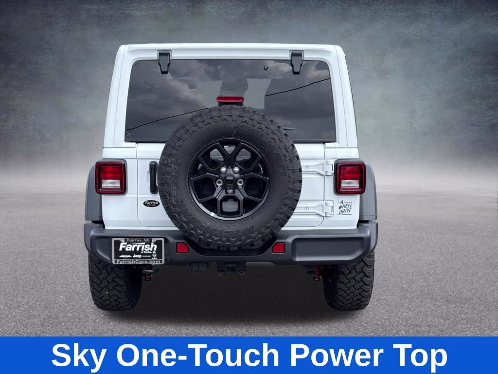 2026 Bright White Clearcoat Jeep Wrangler Willys 4X4 SUV
