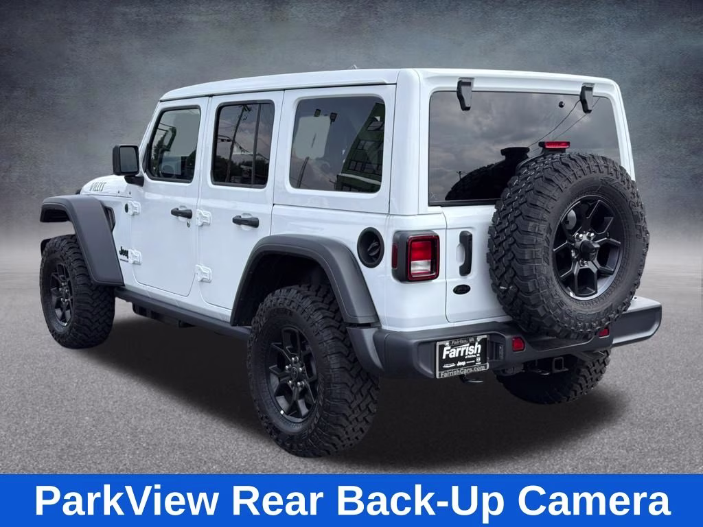 2026 Bright White Clearcoat Jeep Wrangler Willys 4X4 SUV
