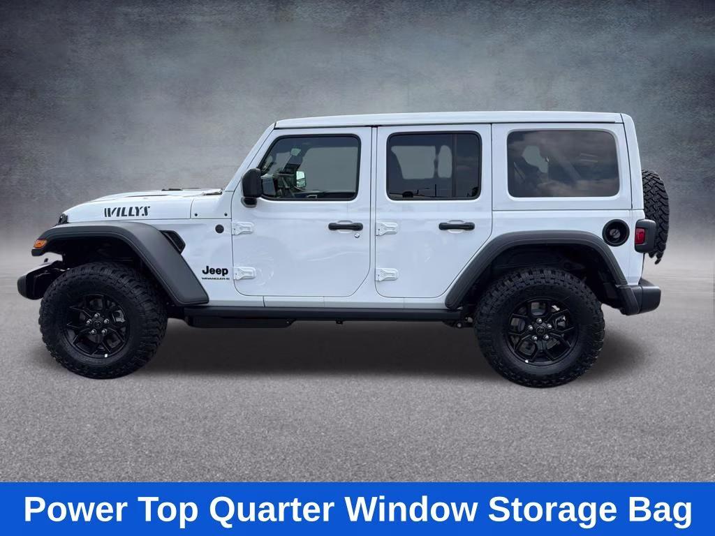 2026 Bright White Clearcoat Jeep Wrangler Willys 4X4 SUV