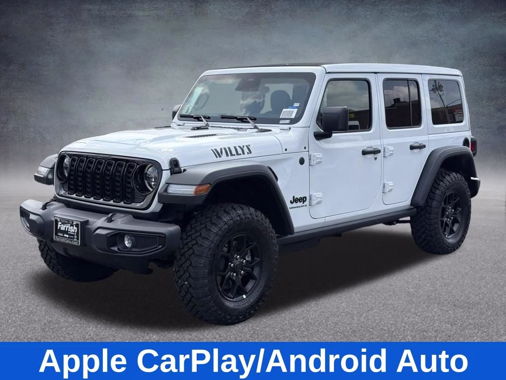 2026 Bright White Clearcoat Jeep Wrangler Willys 4X4 SUV