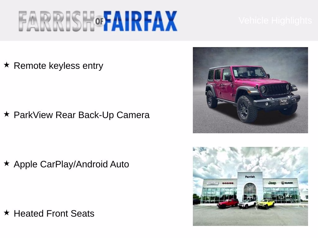 2026 Tuscadero Pearlcoat Jeep Wrangler Willys 4X4 SUV