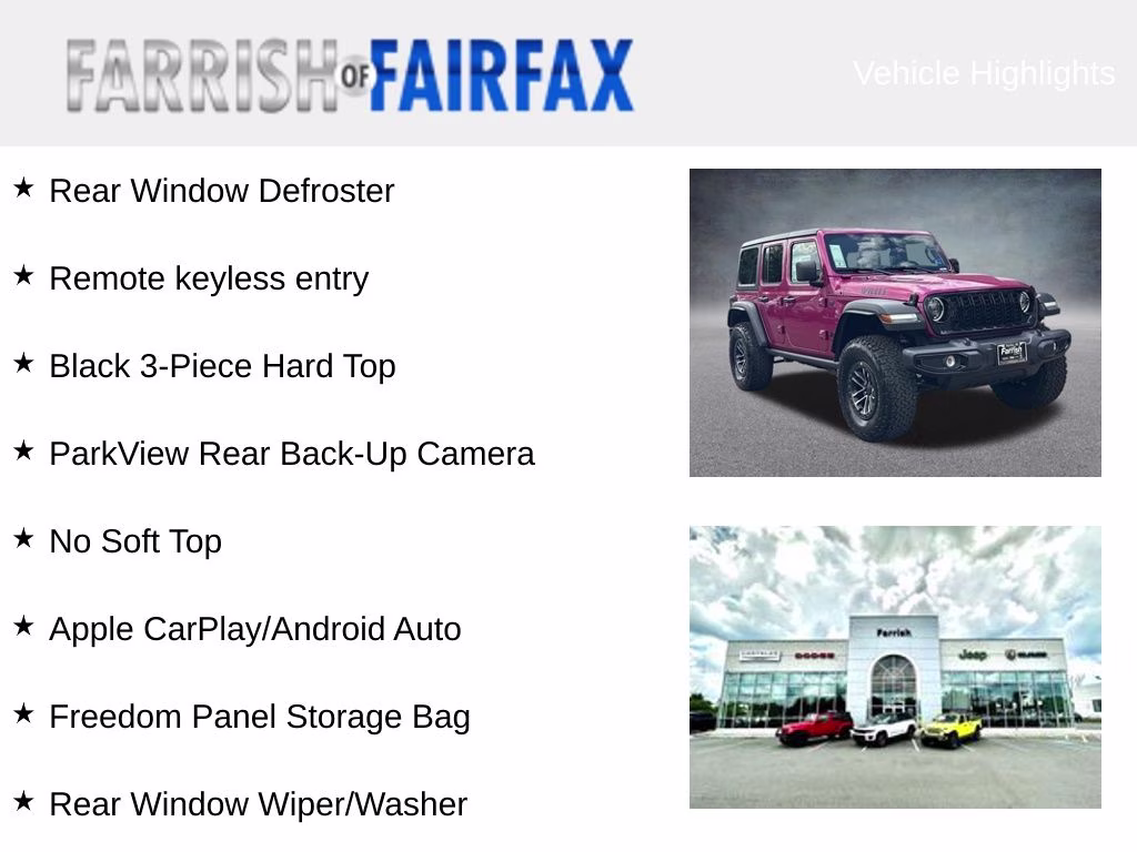 2026 Tuscadero Pearlcoat Jeep Wrangler Willys 4X4 SUV