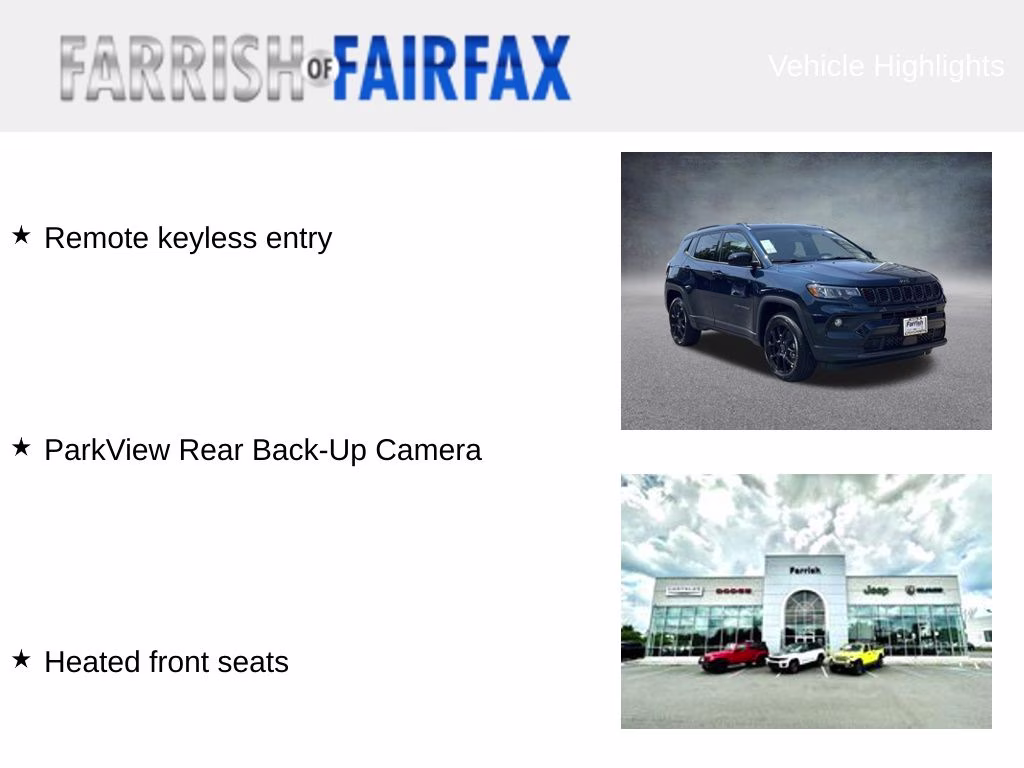 2026 Fathom Blue Pearl Coat Jeep Compass Latitude 4X4 SUV