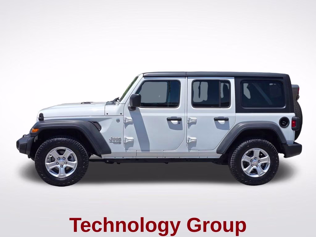 2018 Bright White Clearcoat Jeep Wrangler Unlimited Sport S 4X4 SUV