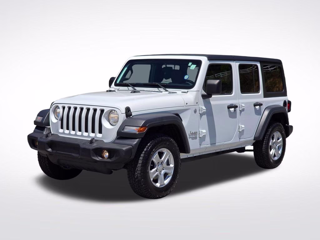 2018 Bright White Clearcoat Jeep Wrangler Unlimited Sport S 4X4 SUV