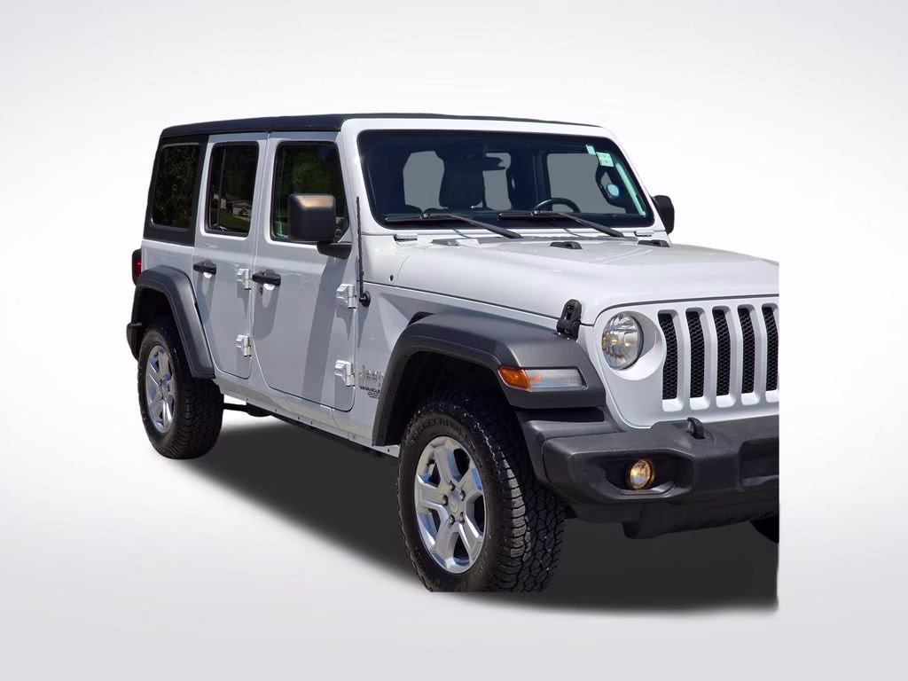 2018 Bright White Clearcoat Jeep Wrangler Unlimited Sport S 4X4 SUV