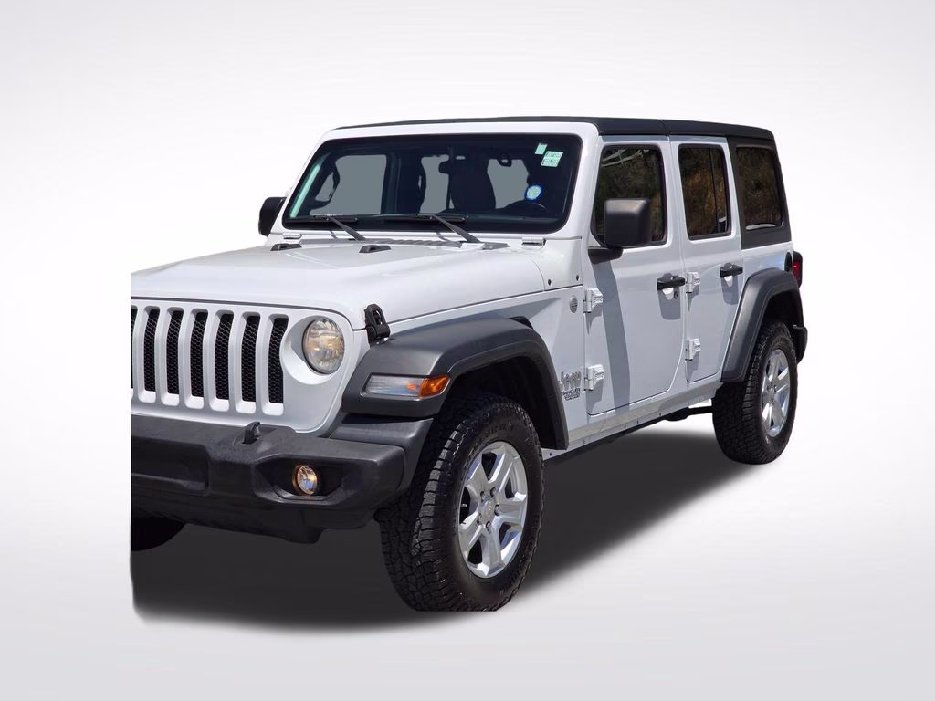 2018 Bright White Clearcoat Jeep Wrangler Unlimited Sport S 4X4 SUV