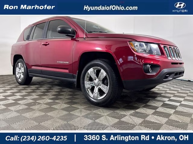 2014 Deep Cherry Red Crystal Pearlcoat Jeep Compass Sport 4X4 SUV