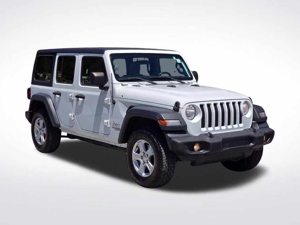 2018 Bright White Clearcoat Jeep Wrangler Unlimited Sport S 4X4 SUV