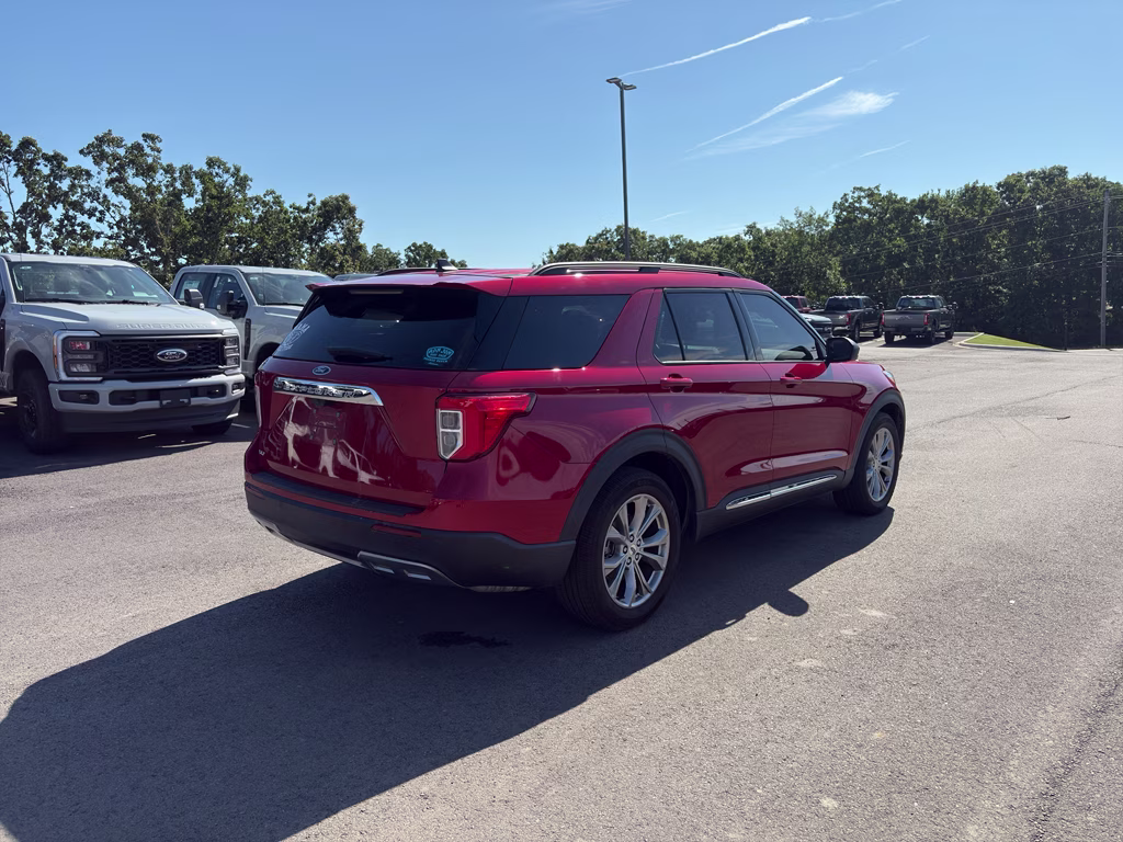 2023 Rapid Red Metallic Tinted Clearcoat Ford Explorer XLT RWD SUV