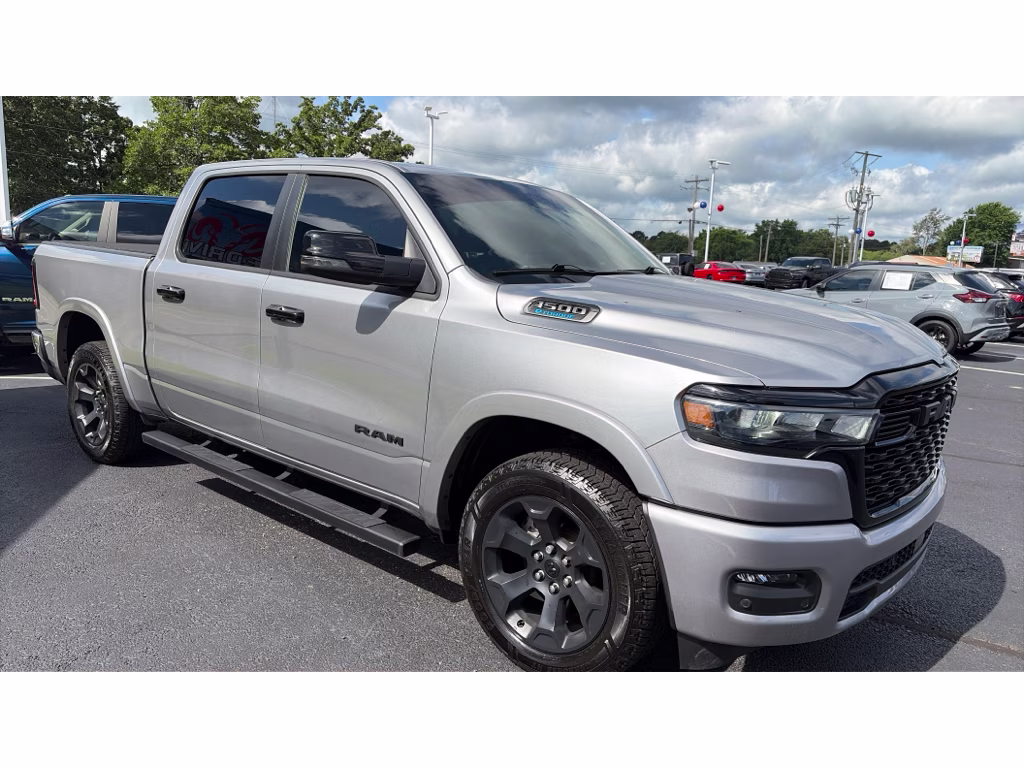 2025 Billet Silver Metallic Clearcoat Ram 1500 Big Horn 4X4 Truck