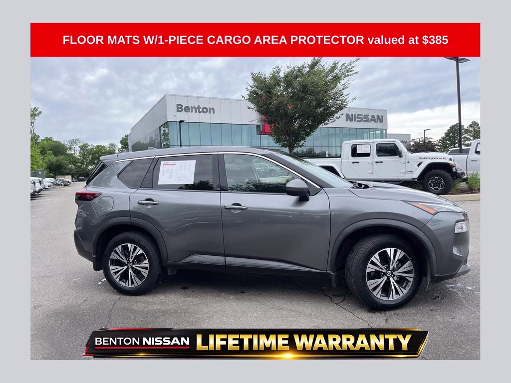 2021 Gun Metallic Nissan Rogue SV AWD SUV