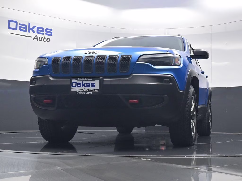 2021 Hydro Blue Pearlcoat Jeep Cherokee Trailhawk 4X4 SUV