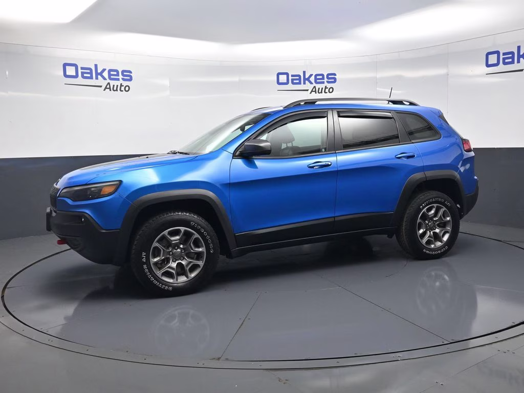 2021 Hydro Blue Pearlcoat Jeep Cherokee Trailhawk 4X4 SUV