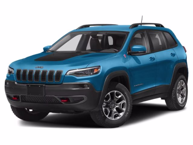 2021 Hydro Blue Pearlcoat Jeep Cherokee Trailhawk 4X4 SUV
