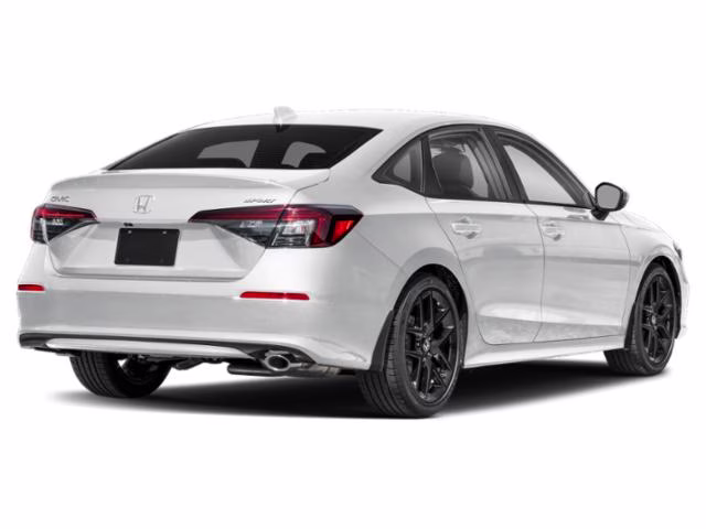 2025 Platinum White Honda Civic Sport FWD Sedan