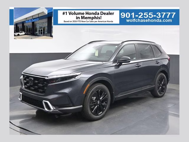 2026 Meteorite Gray Metallic Honda CR-V Hybrid Sport Touring AWD SUV
