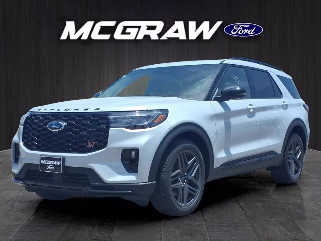 2026 Space White Metallic Ford Explorer ST 4X4 SUV