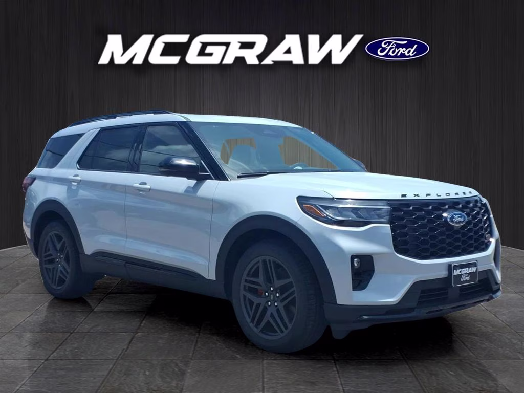2026 Space White Metallic Ford Explorer ST 4X4 SUV