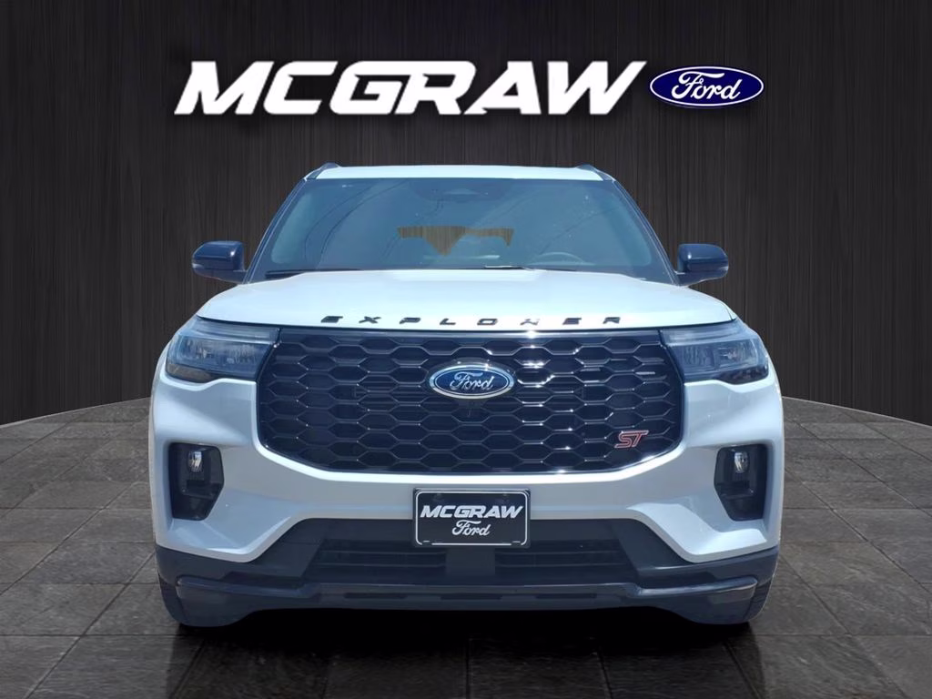 2026 Space White Metallic Ford Explorer ST 4X4 SUV