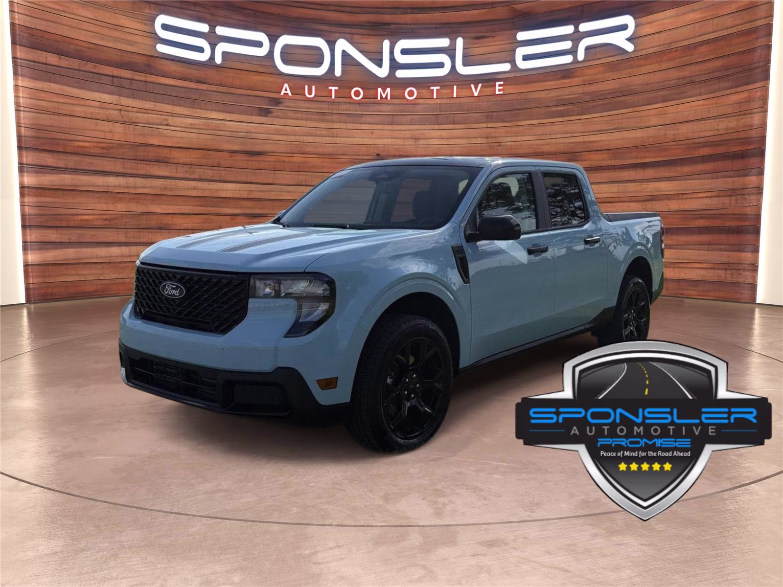 2026 Light Blue Ford Maverick XLT AWD Truck