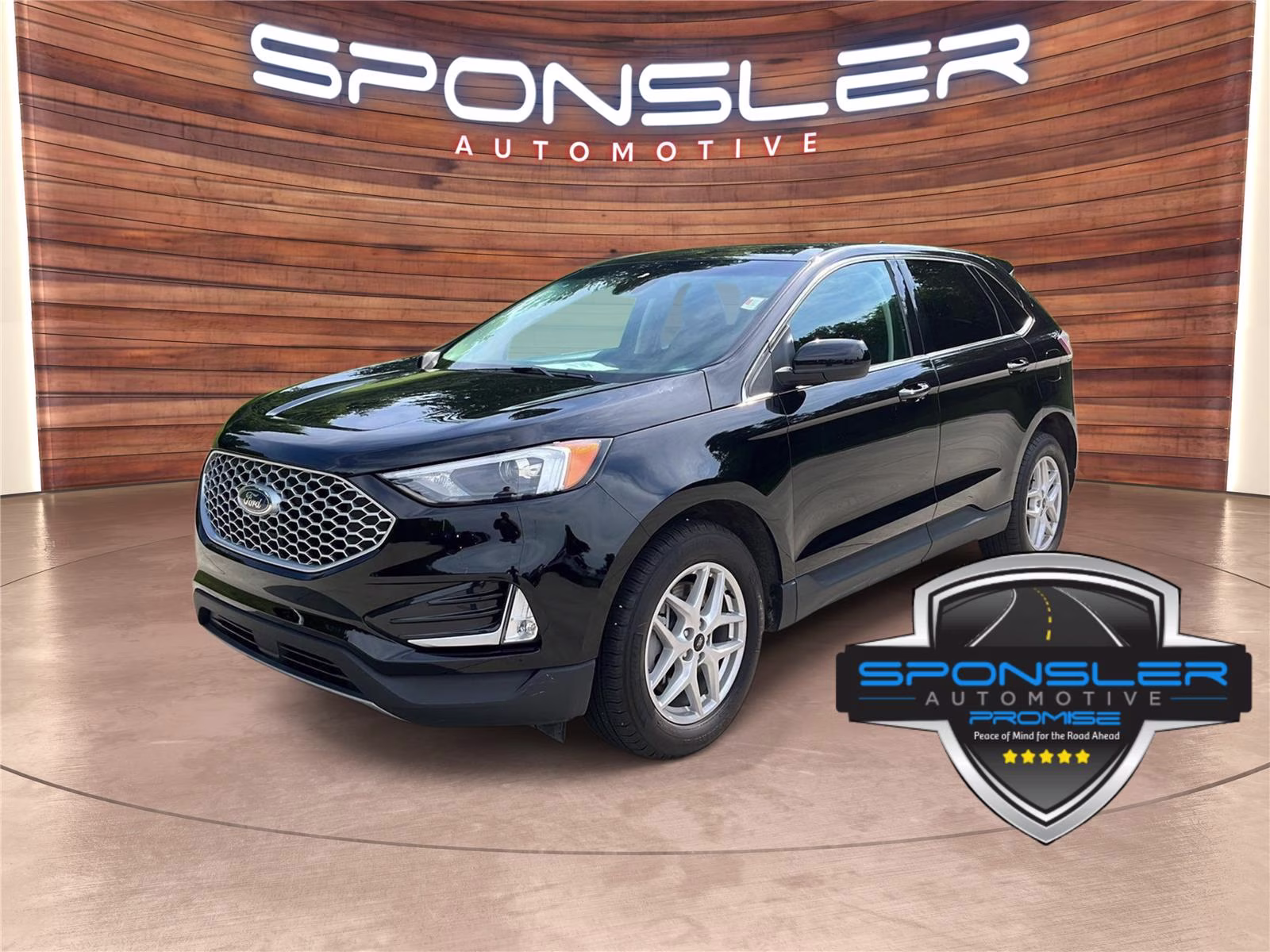 2023 Agate Black Ford Edge SEL AWD SUV