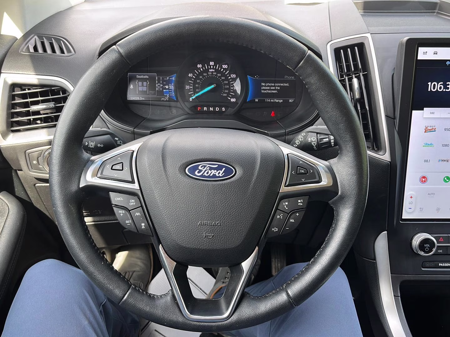 2023 Agate Black Ford Edge SEL AWD SUV