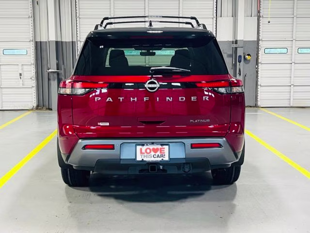 2026 Scarlet Ember/Super Black Nissan Pathfinder Platinum FWD SUV
