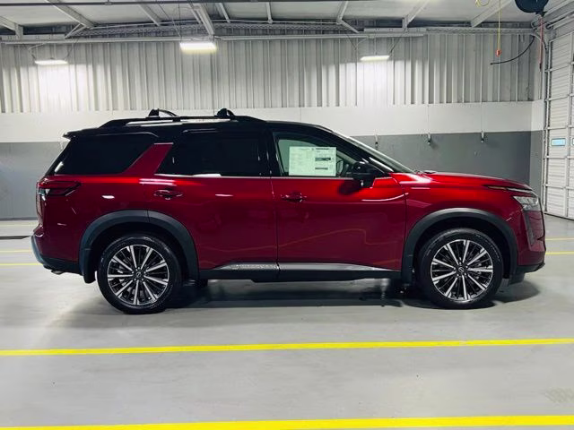 2026 Scarlet Ember/Super Black Nissan Pathfinder Platinum FWD SUV