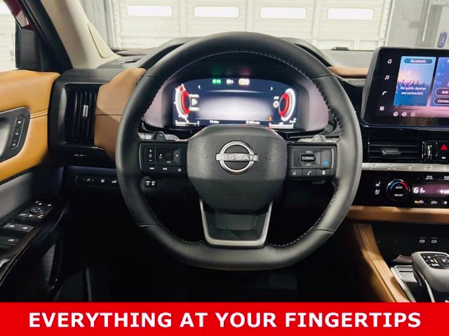 2026 Scarlet Ember/Super Black Nissan Pathfinder Platinum FWD SUV