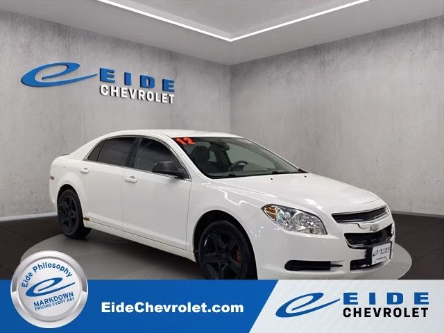 2012 Summit White Chevrolet Malibu LS FWD Sedan