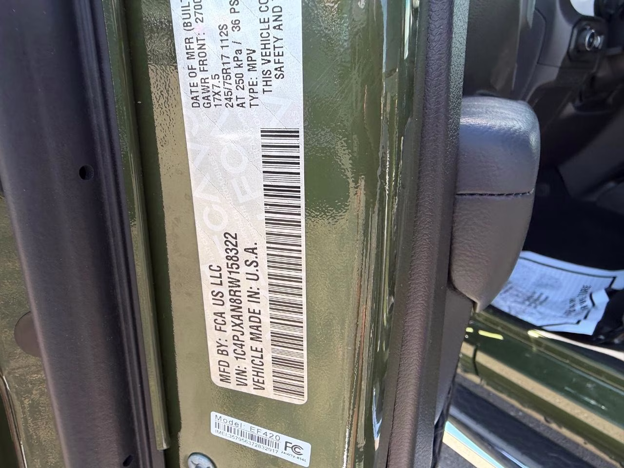 2024 Sarge Green Clearcoat Jeep Wrangler Sport S 4X4 SUV