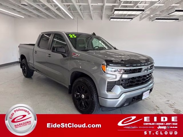 2025 Sterling Gray Metallic Chevrolet Silverado 1500 RST 4X4 Truck