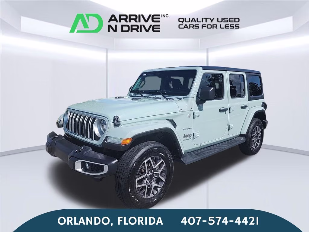 2024 Dark Blue Jeep Wrangler Sahara 4X4 SUV