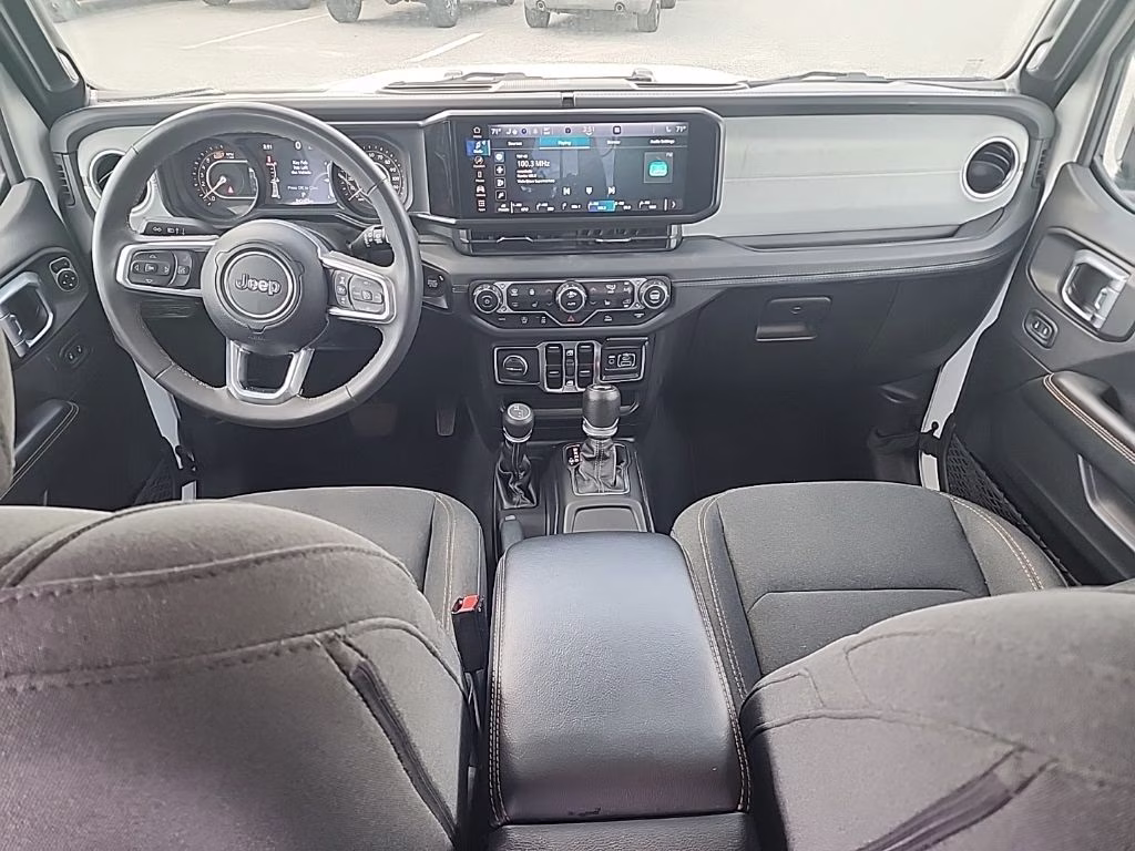 2024 White Jeep Wrangler Sahara 4X4 SUV