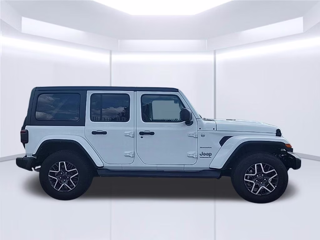 2024 White Jeep Wrangler Sahara 4X4 SUV
