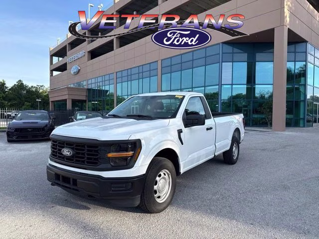 2024 Oxford White Ford F-150 XL Regular Cab Pickup 4X4 Truck